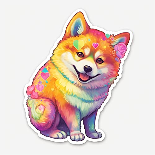 Image of Yoonek Graphics Shiba Inu Dog Vinyl Decal Sticker for Car, Laptop, Tumbler, More. #001640