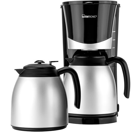 Clatronic KA 3328 Coffee Maker with Flask in Black Finish - Image 8