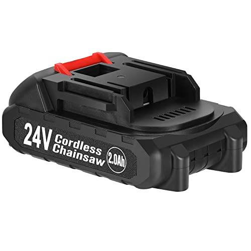 24V Akku für Kettensäge, DAXIEFOO Zubehör für Kettensäge - Wiederaufladbarer Li-Ionen-Batterie (nur Batterie) Cover