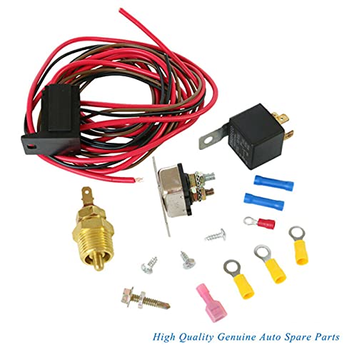 yongluo Radiador elétrico Motor Ventilador Termostato Interruptor de temperatura Kit de relé 3/8 '
