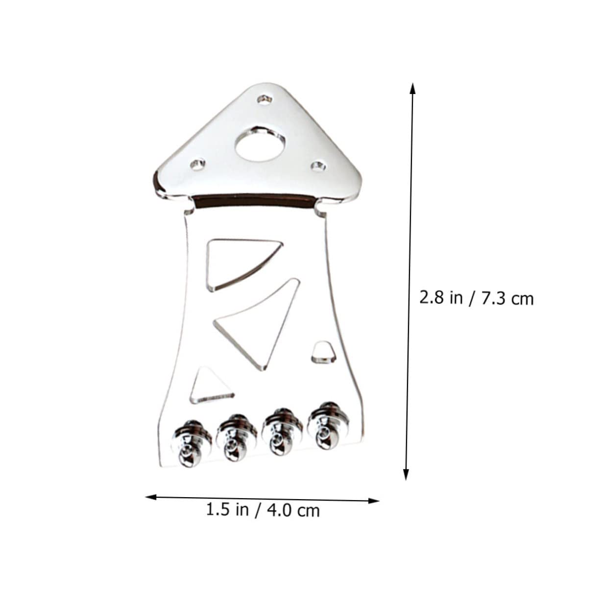 JOINPAYA Banjo Tailpiece for Banjo Parts Light Weight and Easy Install 4 String Guitar Accessory