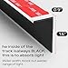 WINSMAR 100% Blackout PVC Light Blocking Strip for Window Shades and Blinds Both Sides Tracks for Blackout Shades Easy to Install for BedroomGreat for Bedroom Nursery (L-Shaped White-2pcs, 58.5