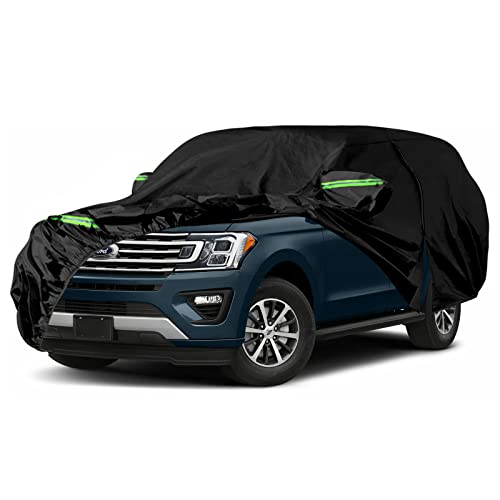 Image of Waterproof Car Cover Replace for 2007-2025 Ford Expedition /Lincoln Navigator SWB, 6 Layers All Weather Car Covers with Zipper Door for Snow Rain Dust Hail Protection (Expedition)