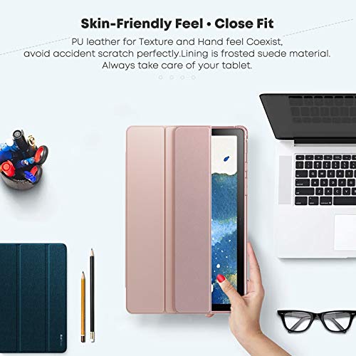 Infiland Galaxy Tab A7 10.4 2020 Case, Smart Stand Case Cover With Frosted Translucent Back Fit Samsung Galaxy Tab A7 10.4-Inch Model Sm-T500/T505/T507 2020 Tablet [Auto Wake/Sleep], Rose-Gold #TOP6