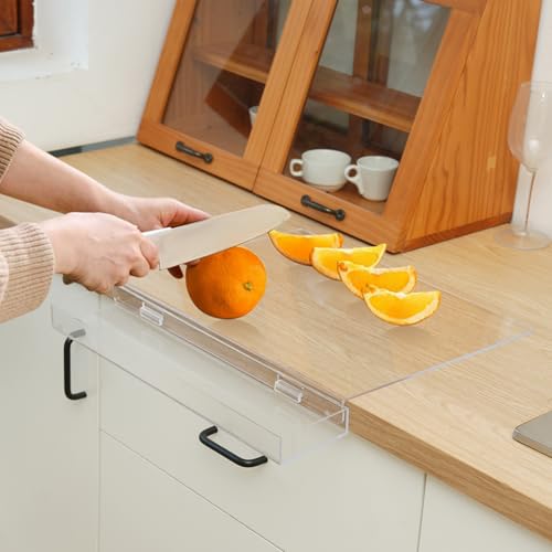 Acrylic Cutting Board with Waste container and...