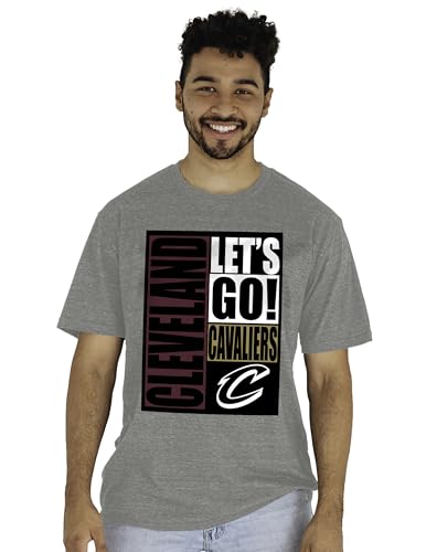 Camiseta NBA tri-blend transpirable con arco vintage gris de ajuste cómodo diario