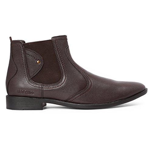 Image of Red Chief Genuine Leather Formal Slip-On Boots for Men | Elastic Closure | Stylish & Comfortable Office Shoes | RC3498