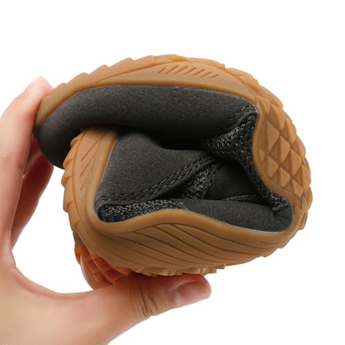 Image of Men's Barefoot Shoes Slip On Walking Tennis Sneakers for Men Zero Drop Sole Minimalist Running Shoe Darkweight Gym Workout Casual Fitness Dark Gray C US 6.5