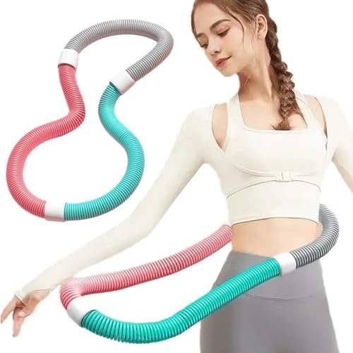 【Bookwarm】【2025夏新登場】0.9-1.4kg フラフープ ベリー フィットネス 折りたたみ式 静音設計 ウェイト付きフラフープ ベリーフィットネス｜PVCソフト素材 筋トレ （ウエスト・背中・脚・胸）屋内・公園対応 男女兼用