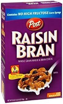 Post Raisin Bran Whole Grain Wheat & Bran Cereal 25 oz (Pack of 12)
