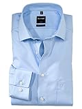 Kragenform: New Kent OLYMP Herren Oberhemd Langarm Luxor,Uni,Comfort fit,New Kent,Hellblau 10,43