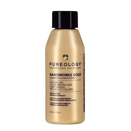 Pureology Nanoworks Gold Shampoo | For Very Dry, Color-Treated Hair | Renews Softness & Shine | Sulfate-Free | Vegan