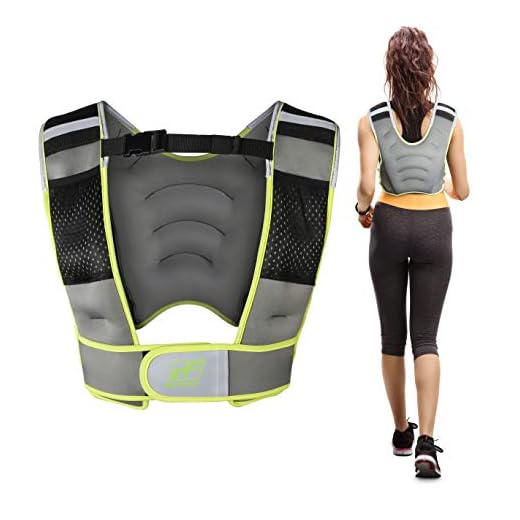 RitFit Adjustable Weighted Vest with Neoprene Fabric for Men&Women, 8lbs/10lbs/12lbs/15lbs/20lbs, Weight Vest for Workout, Crossfit, Strength Training, Muscle Building (12LB)