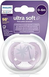 Chupeta Ultra Soft 0-6 Meses Philips Avent Unitária Decorada Lilás - Sun