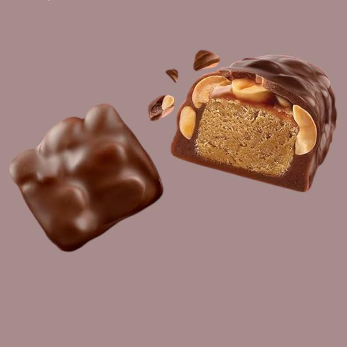 Babie Mini Candy Bars -2 lbs UnWrapped Mini Candy Bars Bulk Bag - Perfect for Parties, Office Snacks, and Gifting - Delicious Chocolate, Caramel, and Peanuts(32 oz)