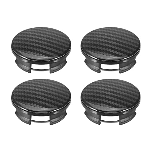 X AUTOHAUX 4 Pcs 57mm Wheel Center Hub Caps Hubcaps Covers Universal Rims Hub Cap Parts for Car Black Outer Diameter: 57mm / 2.24