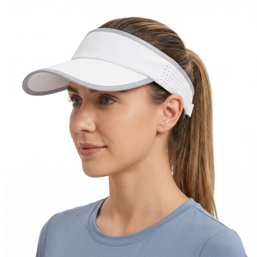 Visera deportiva plegable con diseño reflectante y malla miniatura 1