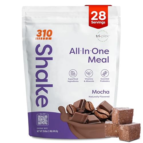 310 Nutrition All-In-One Meal Replacement Shake Powder - Mocha - 28 Srv