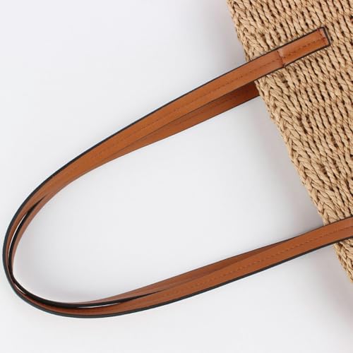 Epsion Straw Beach Bags Tote Tassels Bag Hobo Summer Handwoven Shoulder Bags Purse With Pom Poms