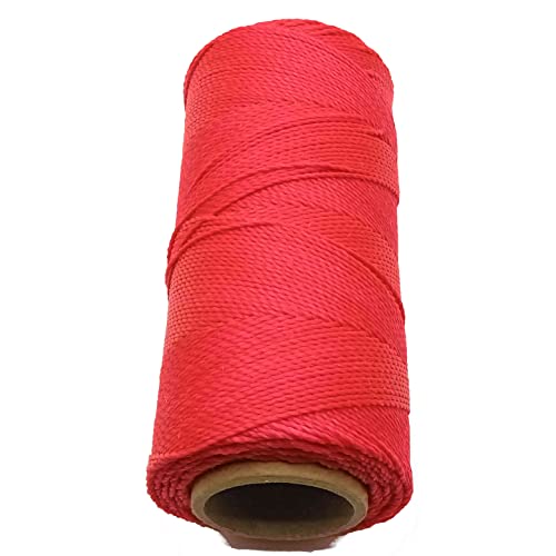 Linhasita Waxed Thread 100 g / 170 m Polyester 1 mm Thick Macrame, 30 Colours Phosphorous Pink, Pink Neon - Image 2