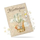 Mutterpasshülle aus Filz für Deutschen Mutterpass Mit Zusätzlichen Innentaschen Mutterpass Schutzhülle zur Aufbewahrung von Ultraschallbildern und Impfpass usw Süßes Geschenk für Zukunftige Mütter