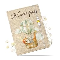 Mutterpasshülle aus Filz für Deutschen Mutterpass Mit Zusätzlichen Innentaschen Mutterpass Schutzhülle zur Aufbewahrung von Ultraschallbildern und Impfpass usw Süßes Geschenk für Zukunftige Mütter