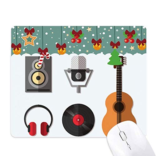 Tapis de souris caoutchouc pour jeu de bureau avec motif casque et CD