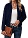 KISSMODA Navy Oversized Jacket for Women, designed with cozy fabric for a flattering fit that offers relaxed elegance on daily errands. Size XXL