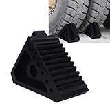 GOTOTOP Heavy Duty Rubber Wheel Chock Wheel Stopper Tire Block 6.9 x 3.9 x 5.9in with Anti Slip Texture for Car Travel Trailers RV Truck ATV