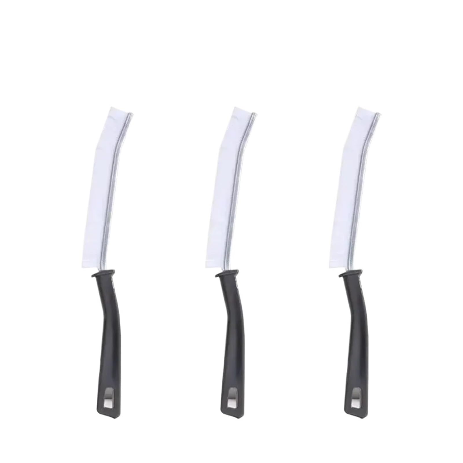 Toilet Brush Gap Cleaning Brush Hard-Bristled Crevice Cleaning Brush for Stiff Angled Bristles Tile Bathroom Kitchen Toilet Cleaning Tool(White-3PCS)
