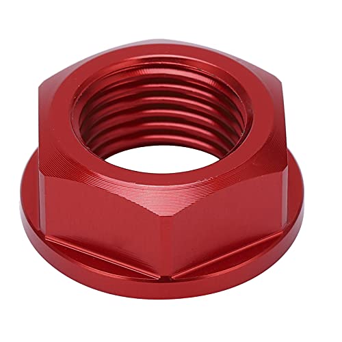 Image of Motorcycle Front Wheel Axle Nut Screw Nut M16x1.5 Wheel Axle Nuts Wheel Hub Nut Replacement for CRF250R /CRF450R /CRF250RX (red)