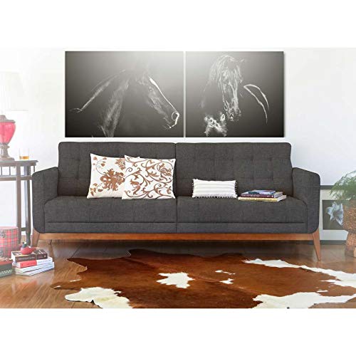 Sofá 3 Lugares Brooks Linho Cinza 180 cm