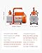 VEVOR Vacuum Pump, 3.5 CFM, HVAC Single Stage Rotary Vane Vacuum Pump, for R134a R22 R410a Systems, Auto AC Vacuum Pump Kit with Oil Bottle, for Automotive Air Conditioner Maintenance Resin Degassing