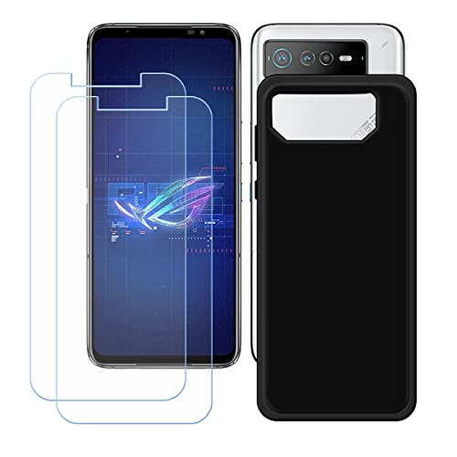 Funda para ASUS Rog Phone 7 Ultimate, Negro Suave Silicona TPU Delgado Flexible Shell Cover Caso Bumper Anti-Golpes Carcasa Case para ASUS Rog Phone 7 Ultimate (6,78').