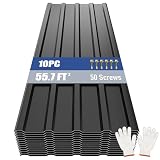 Brakki 55.7 sq ft Corrugated Panels