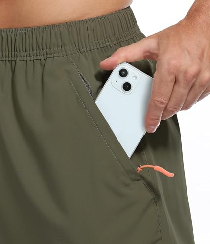Image of CBlue Men's Regular Shorts (CBSHORTS-NS Army Green L)