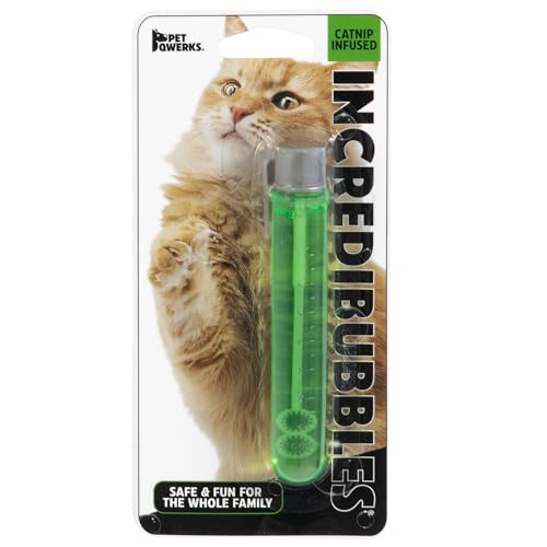 Pet Qwerks Incredibubbles Interactive Cat Toys - Long Lasting Edible