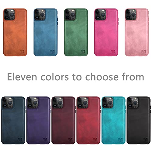 Suanpot For Iphone 14 Pro Max 6.7" Wallet Case With Rfid Blocking Credit Card Holder,Flip Book Pu Leather Phone Case Protective Cover Cellphone Women Men For Apple 14 Pro Max Case Wallet Rose Red #TOP2