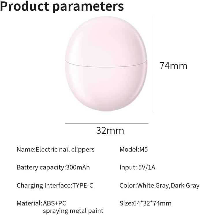 Miniatura 3 de Electric Nail Clipper with Nail Dust Storage, Safety Protection, Low Noise, LED Light  Compact, Portable & Low Vibration Nail Trimmer for Adults &