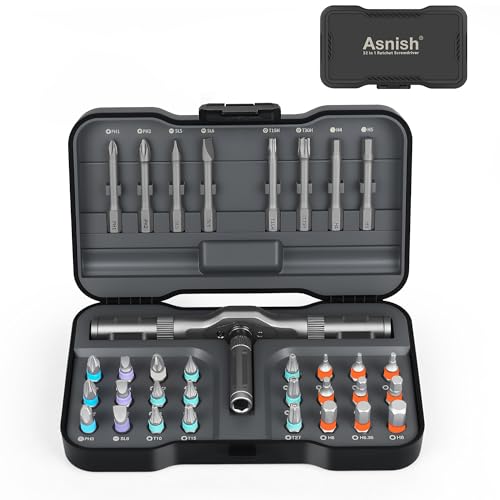 34 in 1 Magnetic Ratchet Screwdriver Set