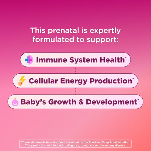 Image of OLLY Prenatal Multivitamin Gummy, Daily Multi Blend for Mommy & Baby, Folic Acid, Omega 3 DHA, Vitamins A & D, Sweet Citrus Flavored, 30 Day Supply - 60 Count