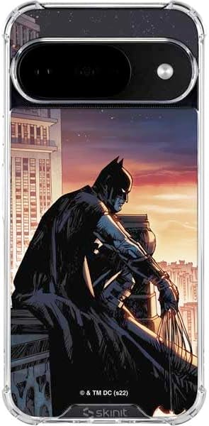 Skinit Clear Phone Case Compatible with Google Pixel 10 - Officially Licensed DC Comics Batman Black Mirror Cover #1 Design