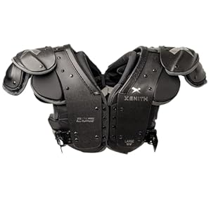 Xenith Pro Varsity Football Shoulder Pads – Skill, Lineman, All Purpose – Customizable, High Impact Foam Padding – Low Profile Design & Versatile Fit – Adult Protective Gear