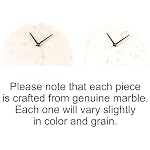 Elegant Half Moon Marble Mantel Clock