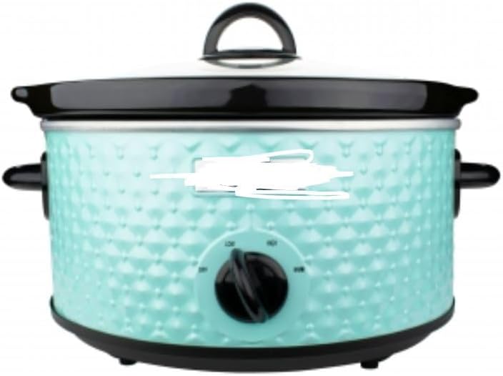 3.5 Quart Diamond Pattern Slow Cooker in Blue