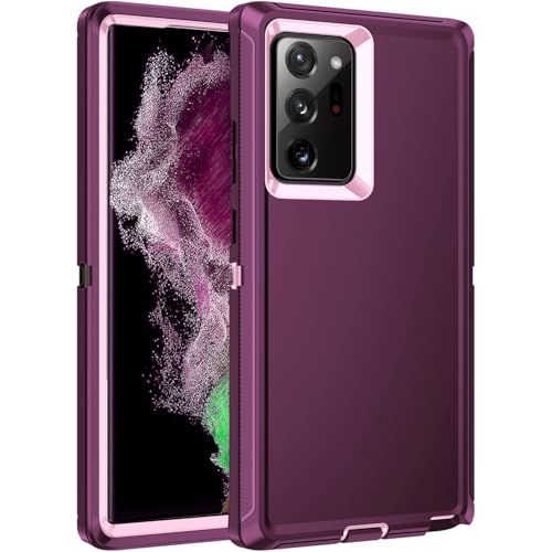 Mieziba for Galaxy Note 20 Ultra Case Heavy Duty Shockproof Dust/Drop Poof 3 Layers Full Bady Protection Rugged Cover Case for Samsung Galaxy Note 20 Ultra,Purple/Pink by Mieziba - Used condition - US$10.46