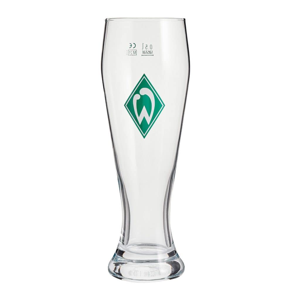 SV Werder Bremen Weizenbierglas Weizenbierglas mit Werder-Raute, ca. 0,5 l, spülmaschinengeeignet