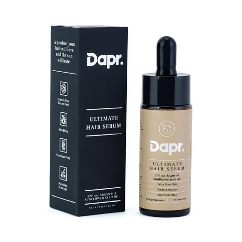 Dapr. Ultimate Hair Serum (50 ml)|Frizz free hair| Strengthens hair| |With SPF 30 & Argan Oil|