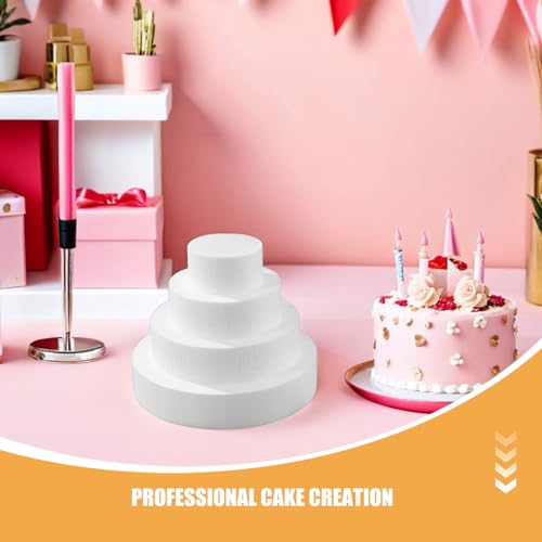 Moules à gâteau en mousse rondes kit décoration réutilisable x8 - 4