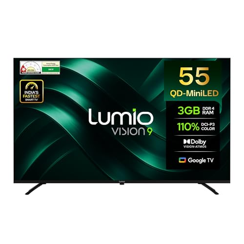 Lumio Vision 9 139cm (55 inches) 4K Ultra HD Smart QD-MiniLED Goo...